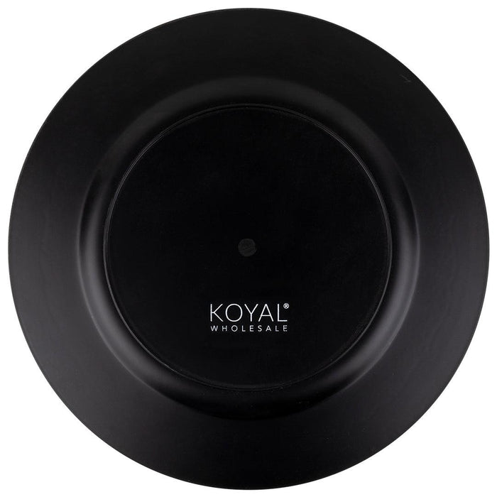 Industrial Acrylic Charger Plates-Set of 4-Koyal Wholesale-Black-