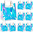Iridescent Vinyl Holographic Tote Bags Party Favors, Set of 8-Set of 8-Andaz Press-
