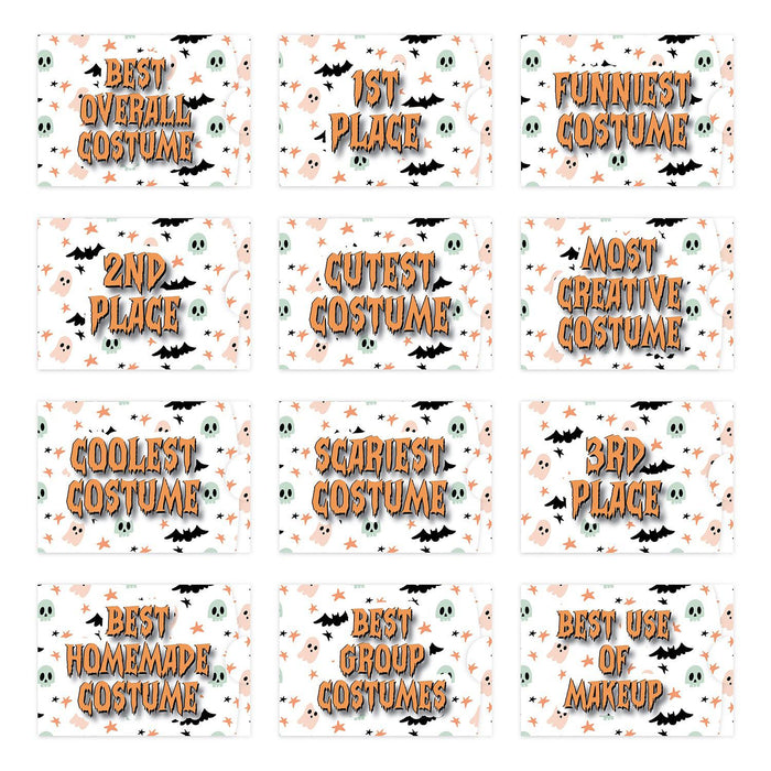 Kids Halloween Gift Card Holder Sleeves for Party Costume Contest, Set of 12-Set of 12-Andaz Press-Cute Halloween-