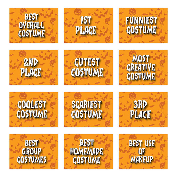 Kids Halloween Gift Card Holder Sleeves for Party Costume Contest, Set of 12-Set of 12-Andaz Press-Cute Halloween-