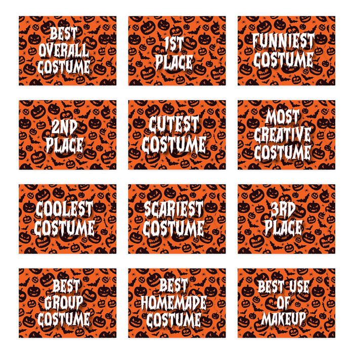 Kids Halloween Gift Card Holder Sleeves for Party Costume Contest, Set of 12-Set of 12-Andaz Press-Cute Halloween-
