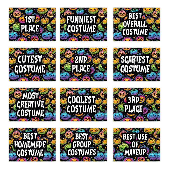 Kids Halloween Gift Card Holder Sleeves for Party Costume Contest, Set of 12-Set of 12-Andaz Press-Cute Halloween-