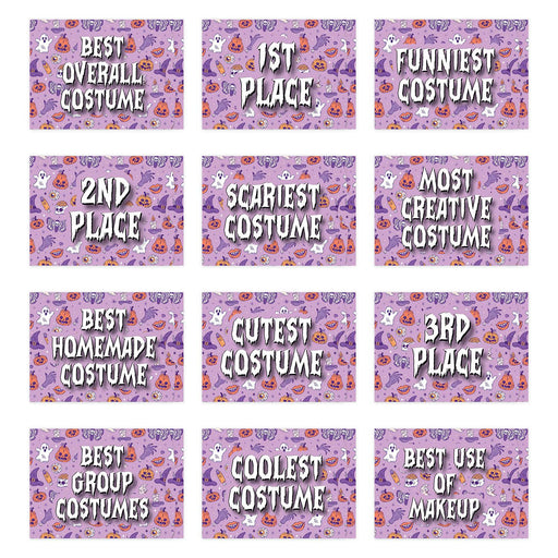 Kids Halloween Gift Card Holder Sleeves for Party Costume Contest, Set of 12-Set of 12-Andaz Press-Cute Halloween-