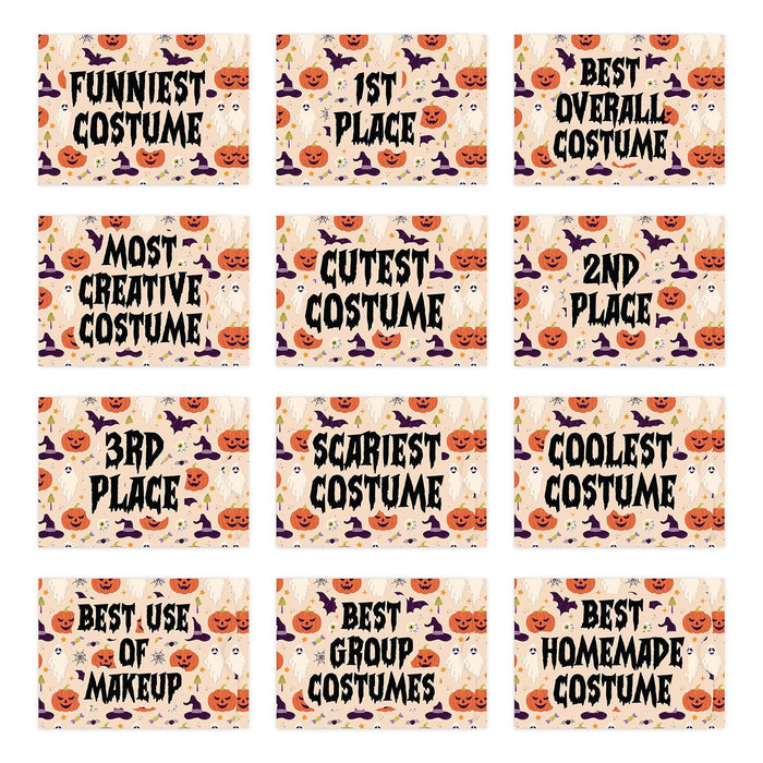 Kids Halloween Gift Card Holder Sleeves for Party Costume Contest, Set of 12-Set of 12-Andaz Press-Spooktacular-