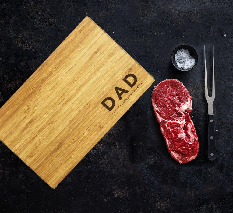 Large Custom Father’s Day Cutting Board Gift, Set of 1-Set of 1-andaz Press-Dad-