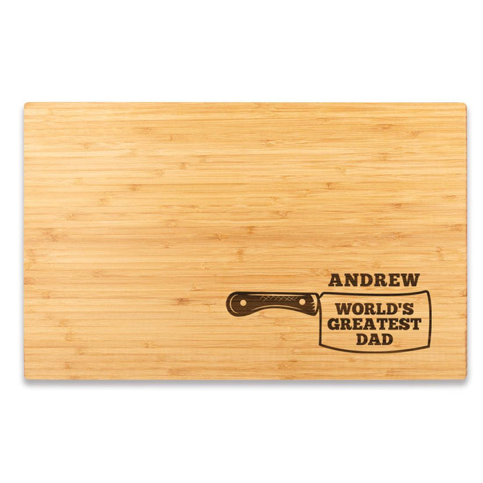 Large Custom Father’s Day Cutting Board Gift, Set of 1-Set of 1-andaz Press-Dad-