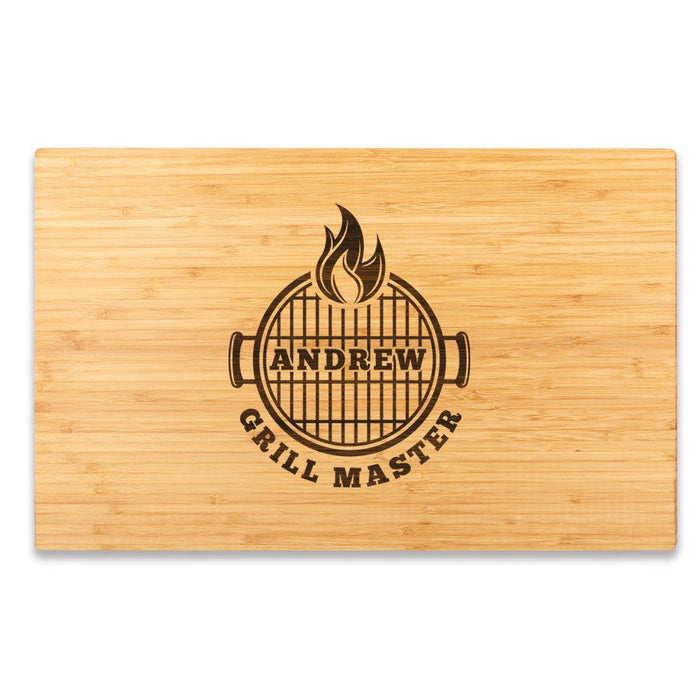 Large Custom Father’s Day Cutting Board Gift, Set of 1-Set of 1-andaz Press-Grill Master-