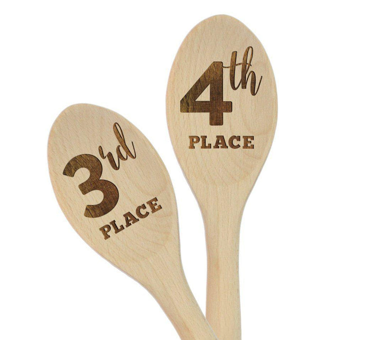 Laser Engraved Wooden Mixing Spoon-Set of 1-Andaz Press-Prize 3 and 4-