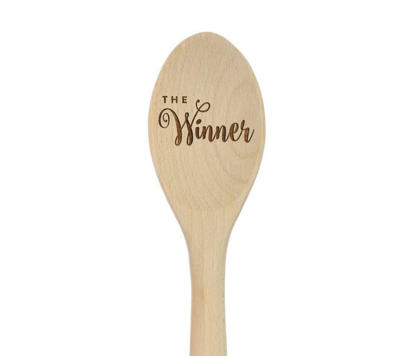 Laser Engraved Wooden Mixing Spoon-Set of 1-Andaz Press-Prize Winner-