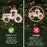 Laser Engraved Wooden Red Tractor Ornament, 20XX Christmas Tree Gift for Kids-Set of 1-Andaz Press-