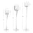 Long Stemmed Tealight Candle Holder Set-Koyal Wholesale-Set of 1 (3PC)-
