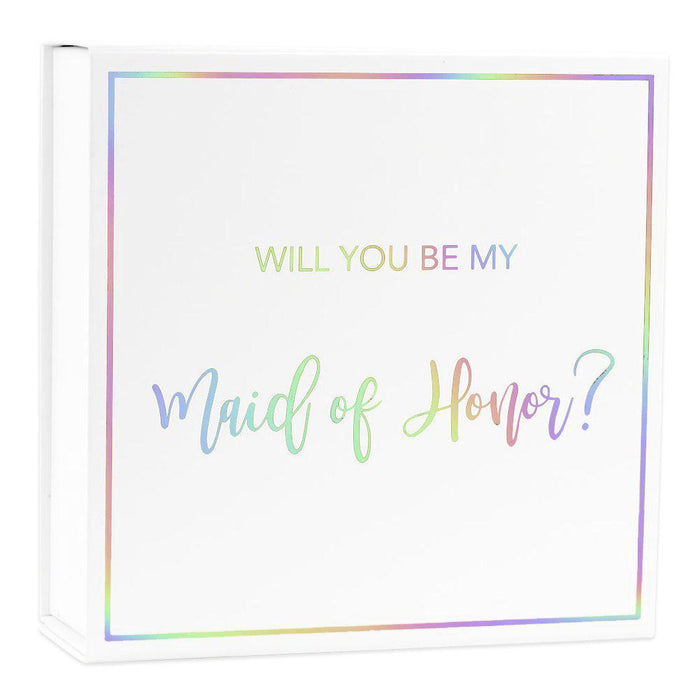 Maid of Honor Proposal Box-Set of 1-Andaz Press-Gold-
