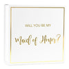 Maid of Honor Proposal Box-Set of 1-Andaz Press-Gold-