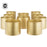 Metal Cylinder Centerpiece Vase for Wedding Table Centerpiece, Event Décor, Floral Arrangements-Set of 10-Koyal Wholesale-Gold-