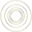 Metal Hoop Wreath Rings-Set of 5-Koyal Wholesale-Gold-