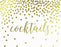 Metallic Gold Confetti Polka Dots Wedding Party Signs-Set of 1-Andaz Press-Mr. & Mrs.-