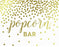 Metallic Gold Confetti Polka Dots Wedding Party Signs-Set of 1-Andaz Press-Mr. & Mrs.-
