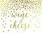 Metallic Gold Confetti Polka Dots Wedding Party Signs-Set of 1-Andaz Press-Mr. & Mrs.-