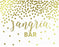 Metallic Gold Confetti Polka Dots Wedding Party Signs-Set of 1-Andaz Press-Mr. & Mrs.-