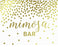 Metallic Gold Confetti Polka Dots Wedding Party Signs-Set of 1-Andaz Press-Mr. & Mrs.-
