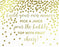 Metallic Gold Confetti Polka Dots Wedding Party Signs-Set of 1-Andaz Press-Mr. & Mrs.-
