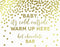 Metallic Gold Confetti Polka Dots Wedding Party Signs-Set of 1-Andaz Press-Mr. & Mrs.-