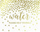 Metallic Gold Confetti Polka Dots Wedding Party Signs-Set of 1-Andaz Press-Mr. & Mrs.-