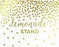 Metallic Gold Confetti Polka Dots Wedding Party Signs-Set of 1-Andaz Press-Mr. & Mrs.-