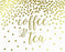 Metallic Gold Confetti Polka Dots Wedding Party Signs-Set of 1-Andaz Press-Mr. & Mrs.-