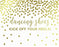 Metallic Gold Confetti Polka Dots Wedding Party Signs-Set of 1-Andaz Press-Mr. & Mrs.-