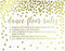 Metallic Gold Confetti Polka Dots Wedding Party Signs-Set of 1-Andaz Press-Mr. & Mrs.-