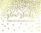Metallic Gold Confetti Polka Dots Wedding Party Signs-Set of 1-Andaz Press-Mr. & Mrs.-