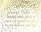 Metallic Gold Confetti Polka Dots Wedding Party Signs-Set of 1-Andaz Press-Mr. & Mrs.-