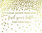 Metallic Gold Confetti Polka Dots Wedding Party Signs-Set of 1-Andaz Press-Mr. & Mrs.-