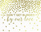 Metallic Gold Confetti Polka Dots Wedding Party Signs-Set of 1-Andaz Press-Mr. & Mrs.-