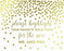 Metallic Gold Confetti Polka Dots Wedding Party Signs-Set of 1-Andaz Press-Mr. & Mrs.-