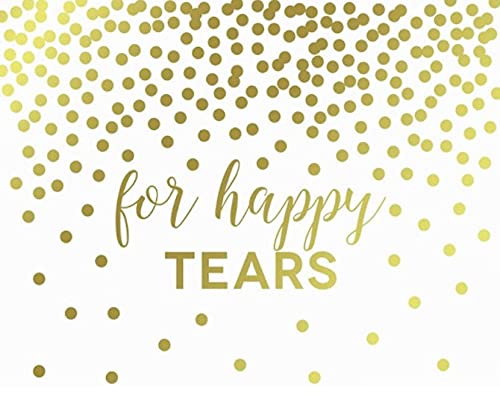 Metallic Gold Confetti Polka Dots Wedding Party Signs-Set of 1-Andaz Press-Mr. & Mrs.-