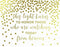 Metallic Gold Confetti Polka Dots Wedding Party Signs-Set of 1-Andaz Press-Mr. & Mrs.-