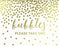 Metallic Gold Confetti Polka Dots Wedding Party Signs-Set of 1-Andaz Press-Mr. & Mrs.-