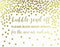 Metallic Gold Confetti Polka Dots Wedding Party Signs-Set of 1-Andaz Press-Mr. & Mrs.-