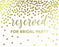 Metallic Gold Confetti Polka Dots Wedding Party Signs-Set of 1-Andaz Press-Mr. & Mrs.-