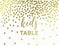Metallic Gold Confetti Polka Dots Wedding Party Signs-Set of 1-Andaz Press-Mr. & Mrs.-