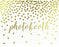 Metallic Gold Confetti Polka Dots Wedding Party Signs-Set of 1-Andaz Press-Mr. & Mrs.-
