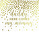 Metallic Gold Confetti Polka Dots Wedding Party Signs-Set of 1-Andaz Press-Mr. & Mrs.-