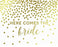 Metallic Gold Confetti Polka Dots Wedding Party Signs-Set of 1-Andaz Press-Mr. & Mrs.-