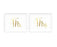 Metallic Gold Wedding Party Signs, 2-Pack-Set of 2-Andaz Press-Ladies, Gents-
