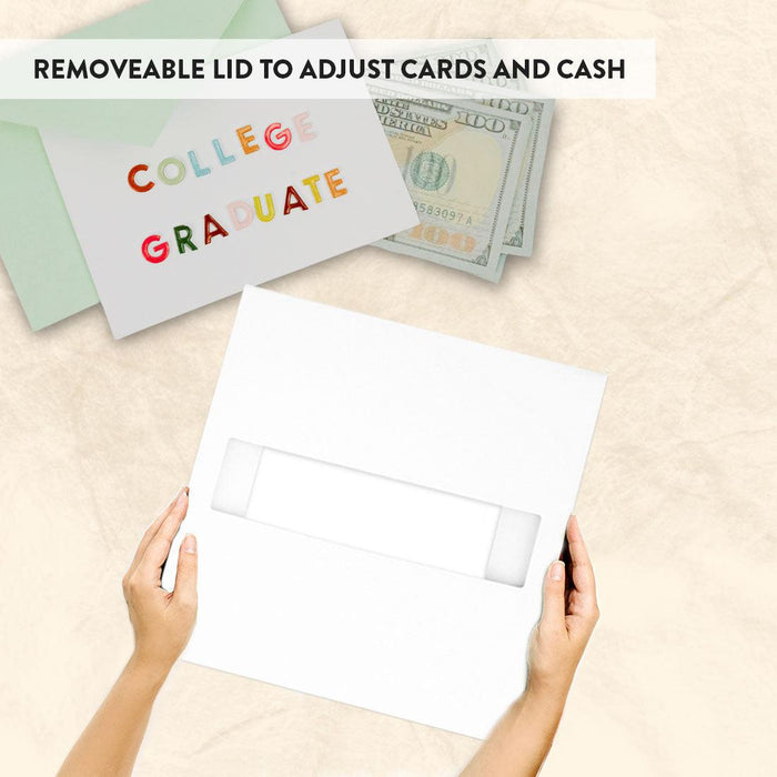 Minimal Custom Photo Graduation Card Box, Class of 20XX, Set of 1-Set of 1-Andaz Press-
