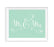 Mint Green Wedding Signs-Set of 1-Andaz Press-Mr. & Mrs.-
