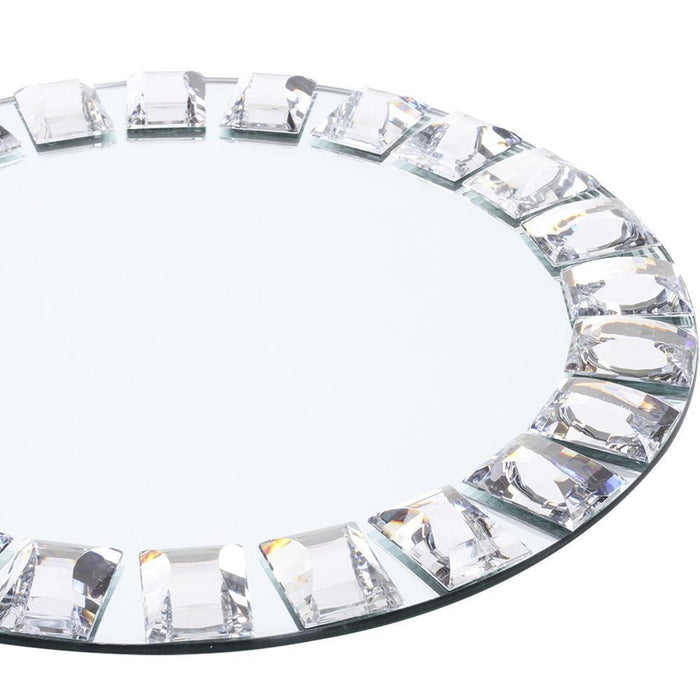 Mirror Charger Plates-Set of 4-Koyal Wholesale-Set of 1 (4PC)-