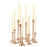 Mixed Taper Candle Holder Set, Set of 10-Set of 10-Koyal Wholesale-Gold-
